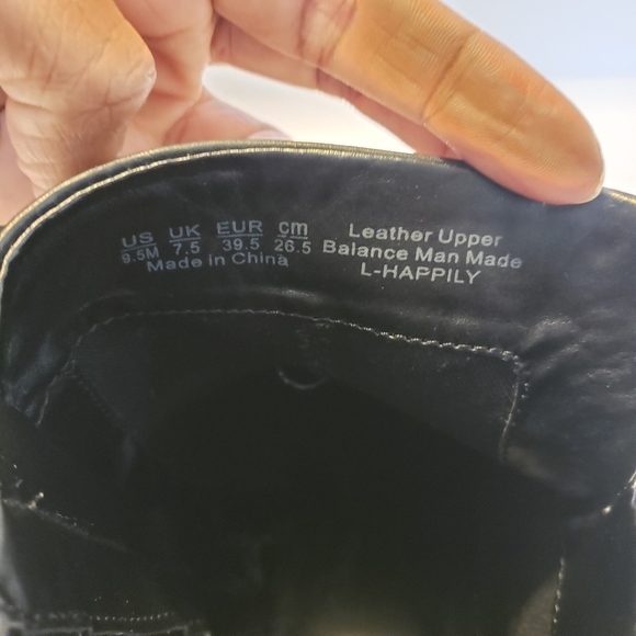 Franco Sarto Black Leather Booties, 9.5 - Picture 6 of 7